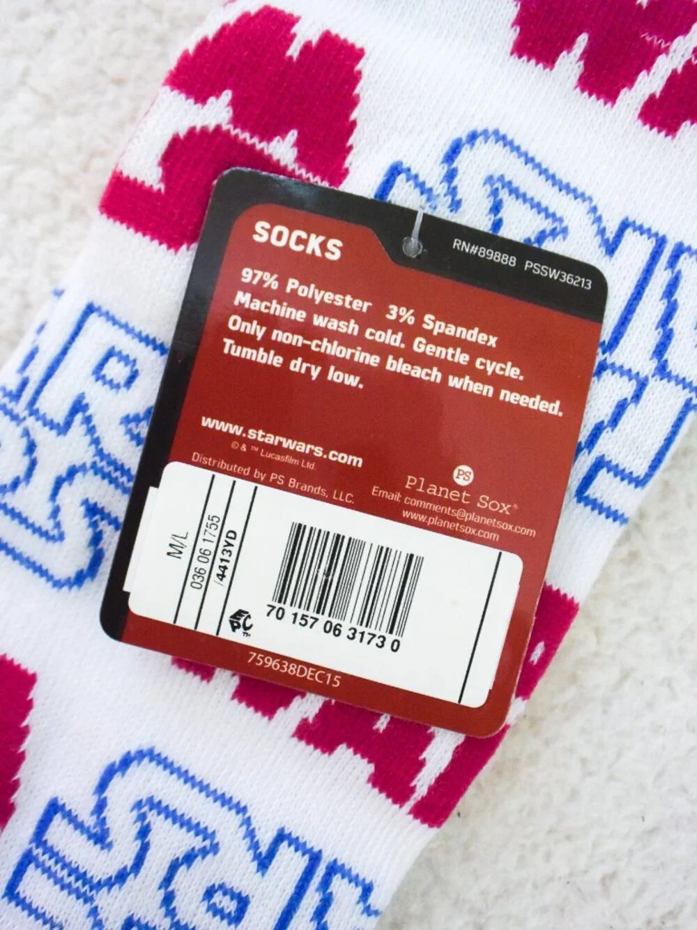 *Disney* Star Wars Knee High Socks (Shoe Size: 3-10) - M/L - NEW!